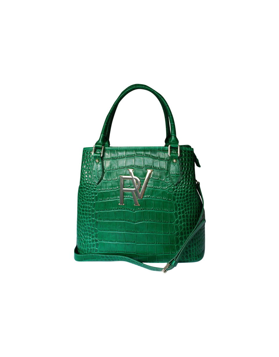 Large green tote bag