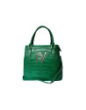 Large green tote bag