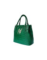 Large green tote bag