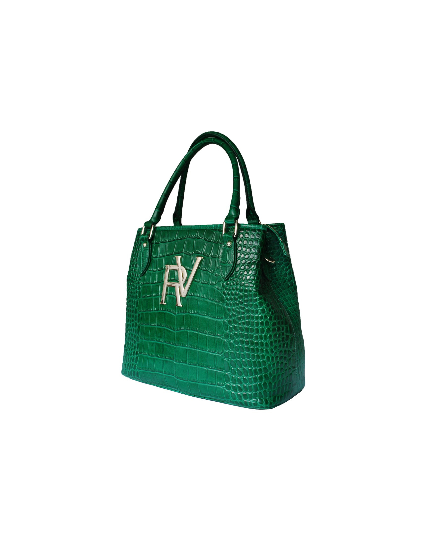 Large green tote bag
