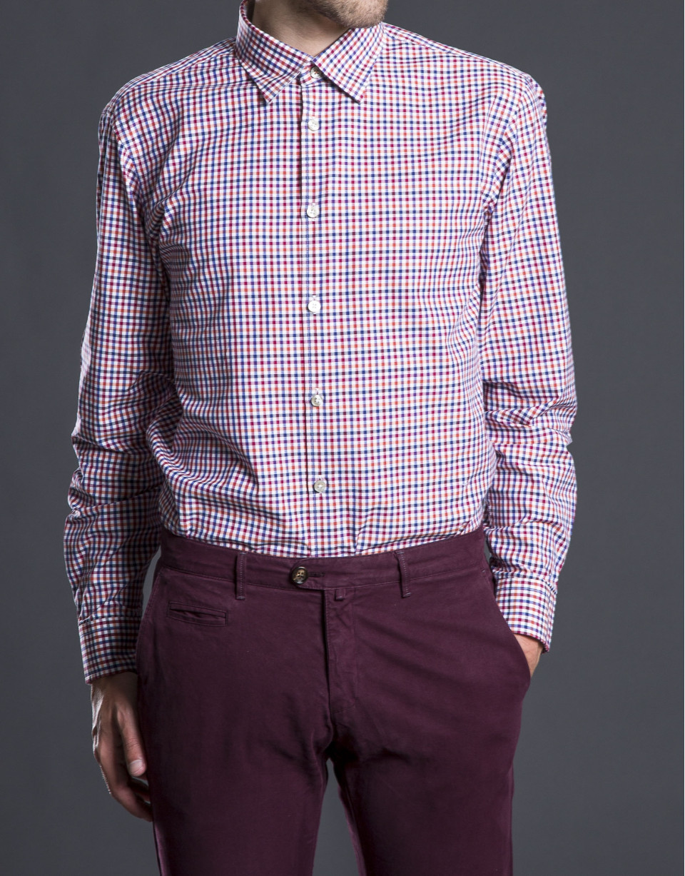 Multi-color checked sports shirt 