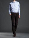 Camisa sport oxford azul