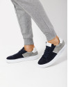 Deportiva serraje bicolor marino/gris - Sale | Roberto Verino
