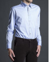 Camisa sport oxford azul