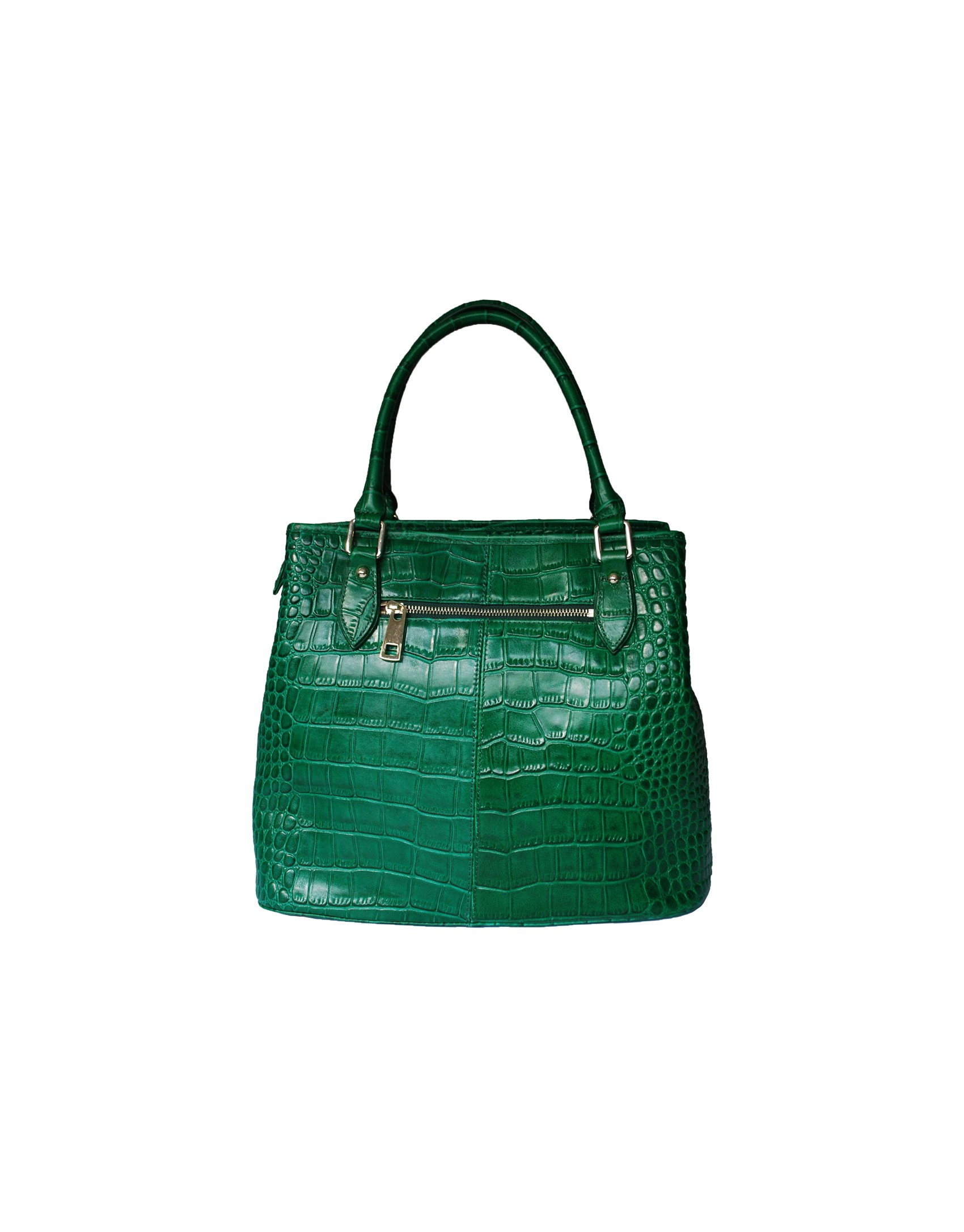 Large green tote bag