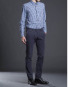 Blue check sports shirt