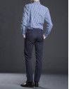 Blue check sports shirt