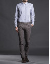 Camisa sport rayas azul doré