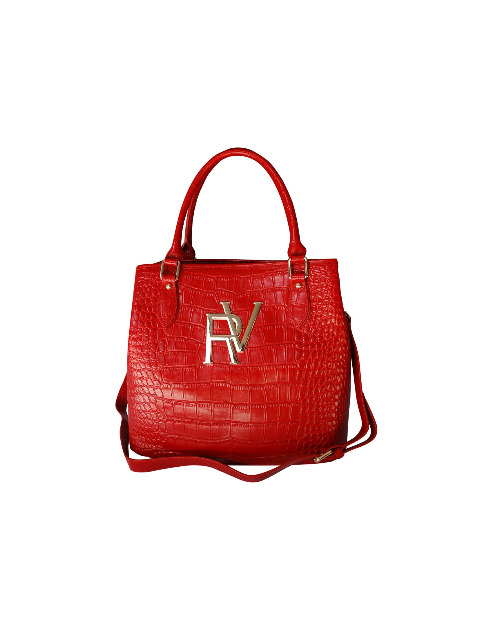 Large red tote bag