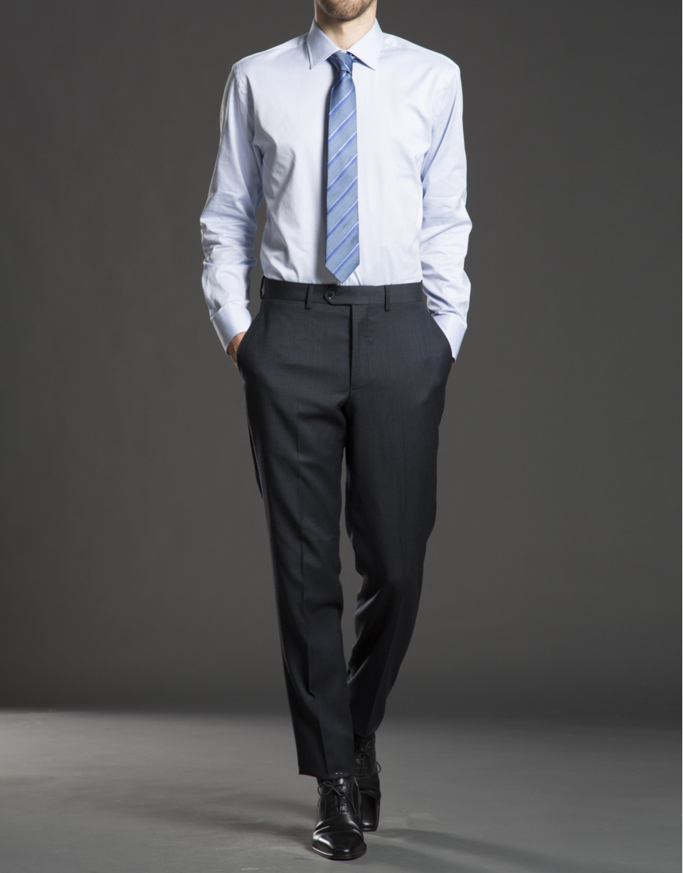 Blue striped dress shirt 