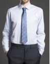Blue striped dress shirt 