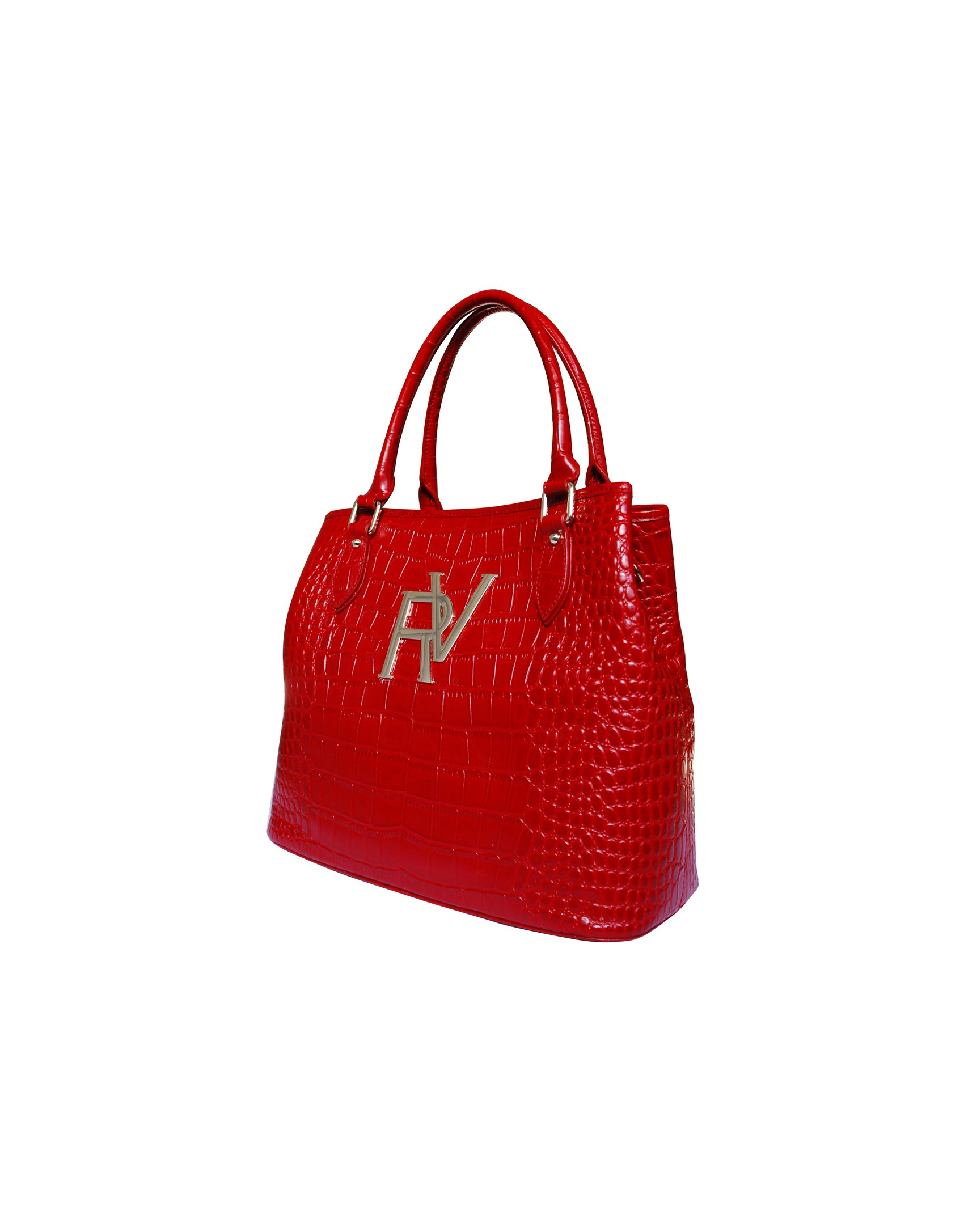 Large red tote bag