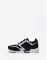 Deportiva piel gris y glitter