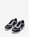 Deportiva piel gris y glitter
