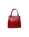 Large red tote bag