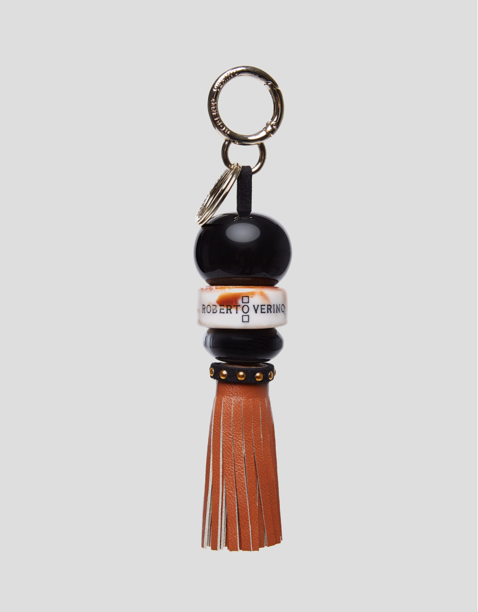 Tassel and tan fringe charm - Woman - AW2023 | Roberto Verino