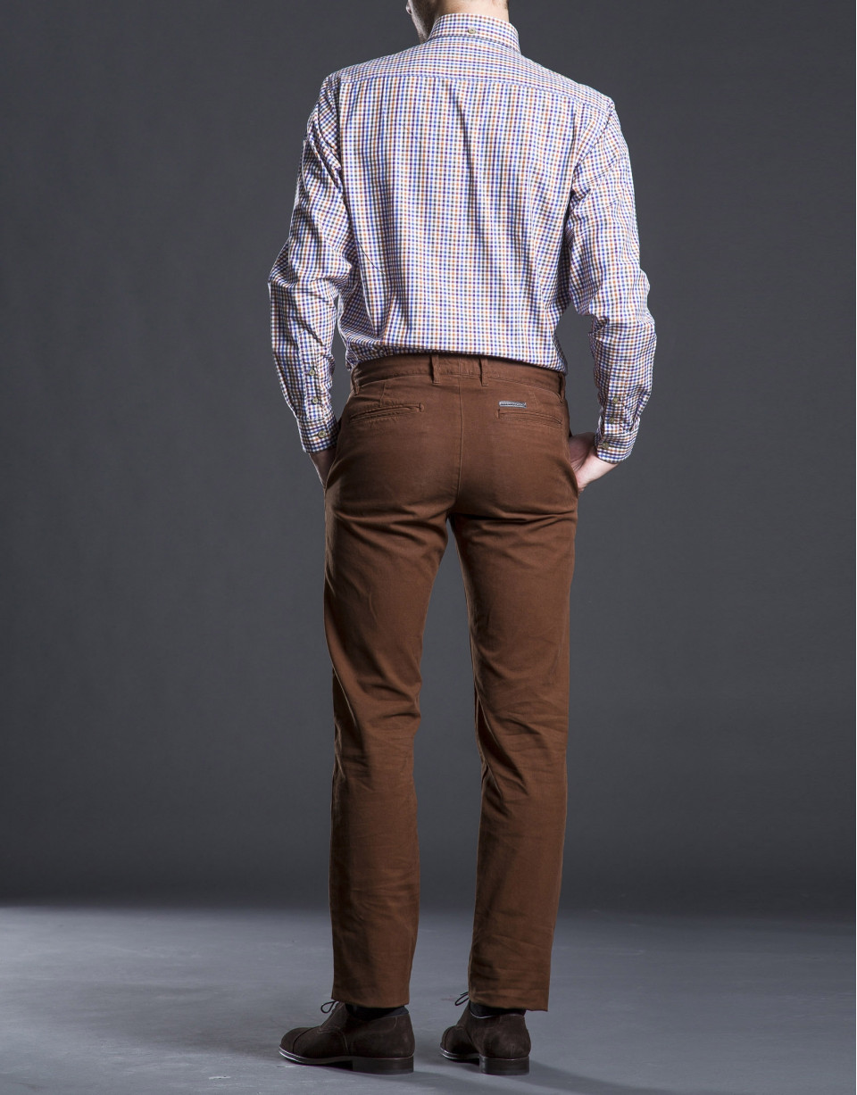 Pantalón sport algodón avellana