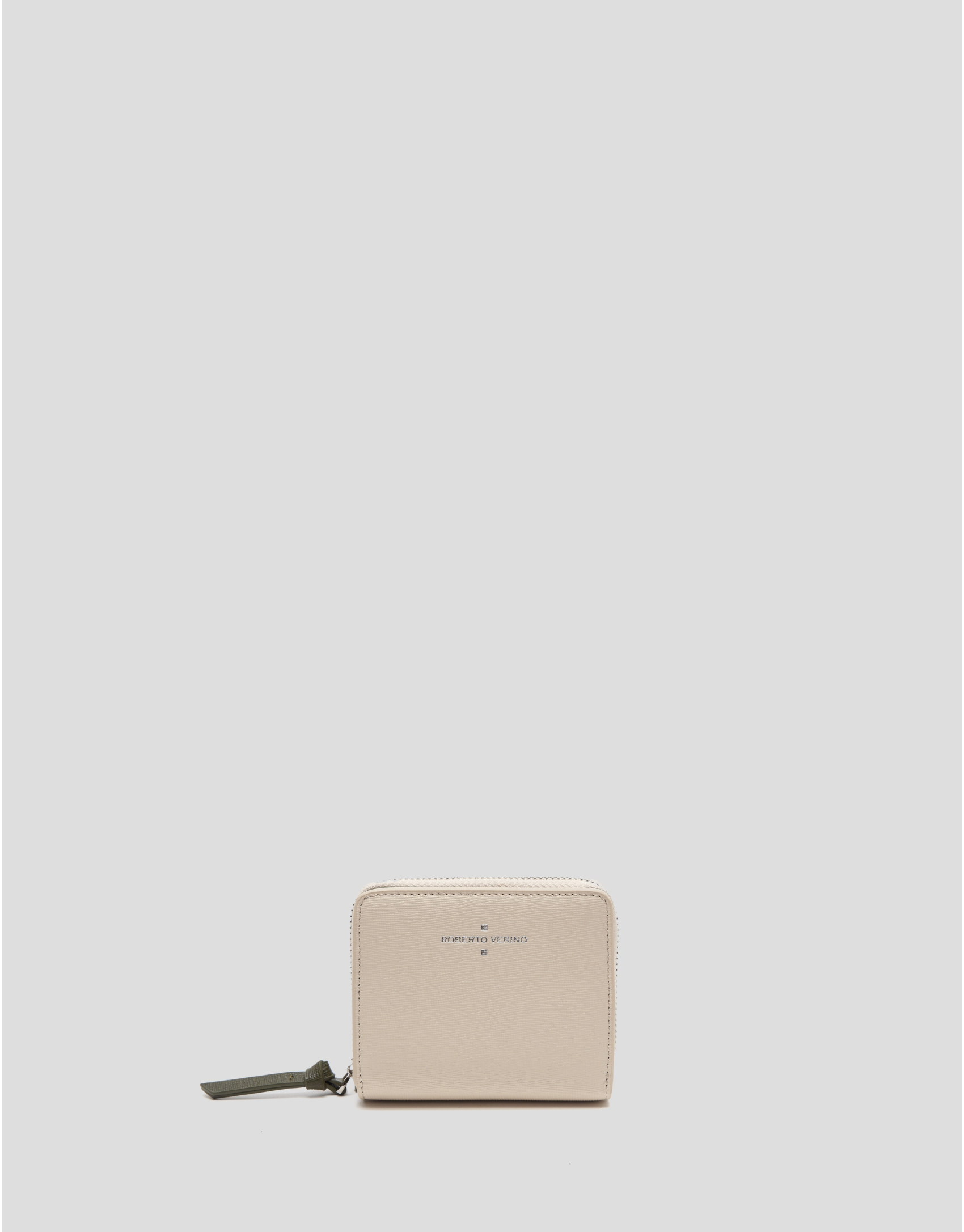 Medium camel Saffiano leather Sama billfold | Roberto Verino