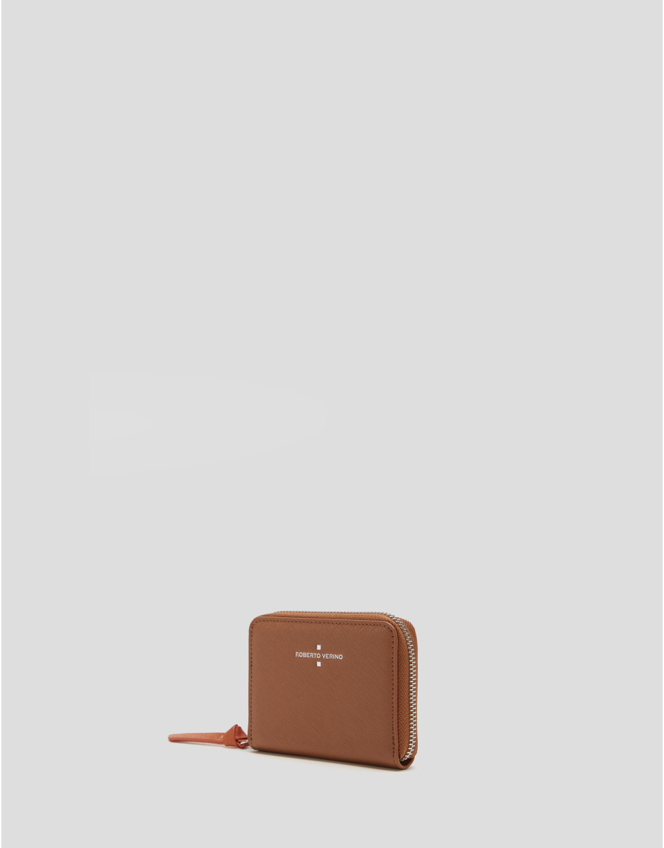 Brown leather, medium-size Coin Purse - Woman | Roberto Verino