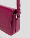 Cherry leather Miranda Mini shoulder bag | Roberto Verino