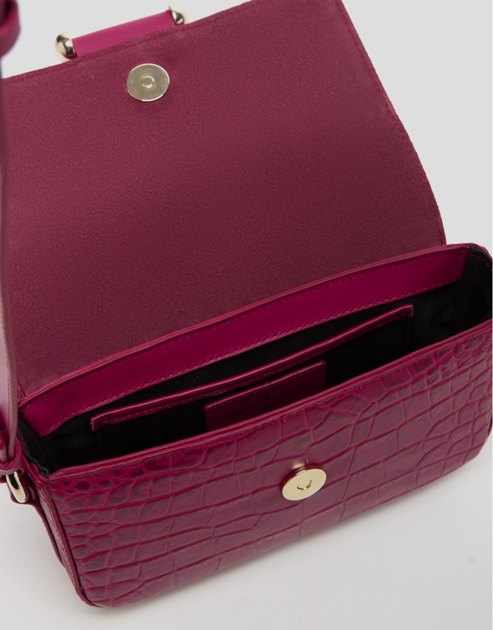 Bolso bandolera Miranda Mini piel cereza | Roberto Verino
