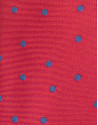 Red silk tie with blue circles - Man - AW2022 | Roberto Verino
