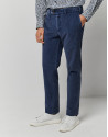 Blue corduroy chino pants - Man - AW2022 | Roberto Verino