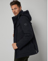 Navy blue quilted parka - Man - AW2022 | Roberto Verino