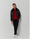 Red wide ribbed sweater - Man - AW2022 | Roberto Verino
