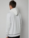 White felt sweatshirt with a design on the chest | Roberto Verino