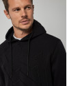 Black felt sweatshirt with matching ... | Roberto Verino