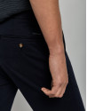 Navy blue dyed chino trousers - Man - AW2022 | Roberto Verino
