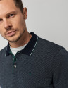 Navy blue, green and white mercerized ... | Roberto Verino