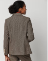 Blazer cruzada pata de gallo marrón - Mujer | Roberto Verino