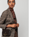 Blazer un botón cuadros marrón - Mujer - OI2022 | Roberto Verino