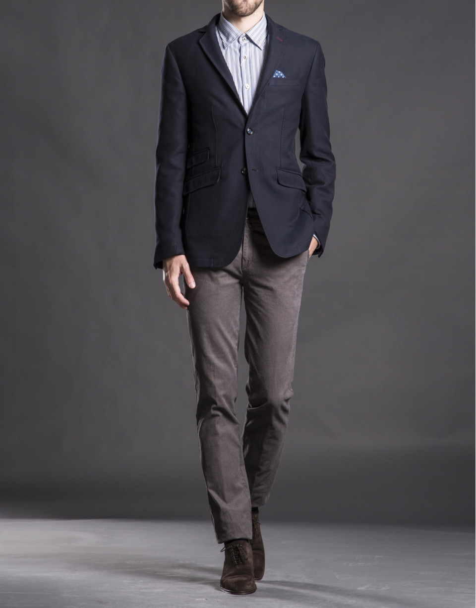 Blue twill jacket
