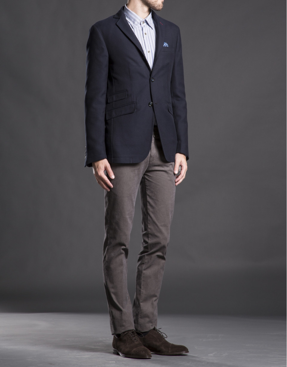 Blue twill jacket