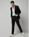 Camisa vestir slim fit estructura blanca