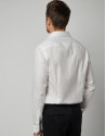 Camisa vestir slim fit estructura blanca
