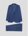 Traje half canvas regular fit falso liso marino