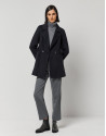 Three-quarter gray cloth jacket - Woman | Roberto Verino