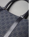 MÓNICA BLACK: Shopping RV jacquard and leather