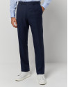 Traje half canvas regular fit estructura panal marino