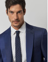 Traje half canvas regular fit falso liso marino