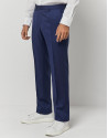Traje half canvas regular fit falso liso marino