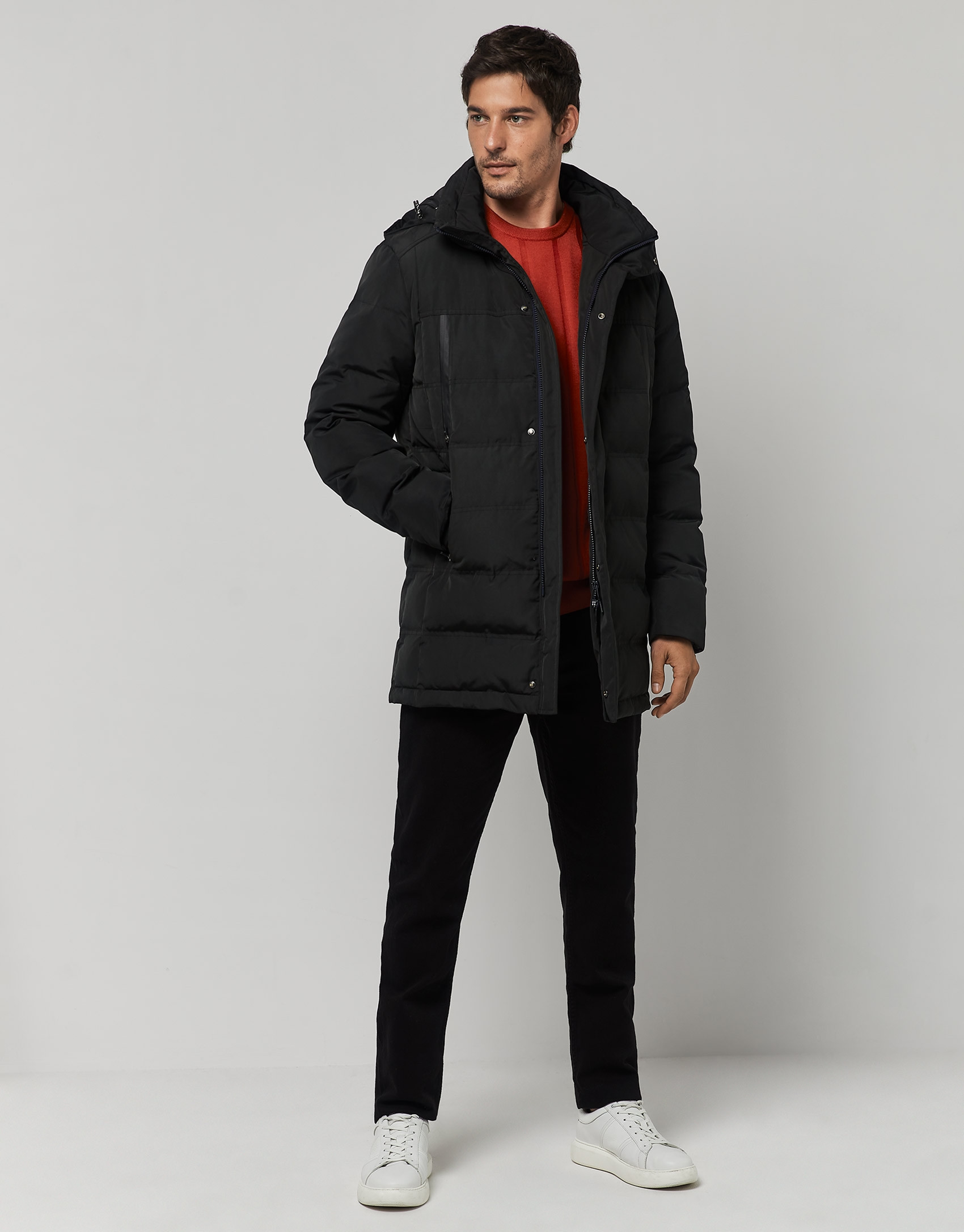 Parka técnica acolchada negra