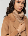 Three-quarter camel cloth jacket - Woman | Roberto Verino