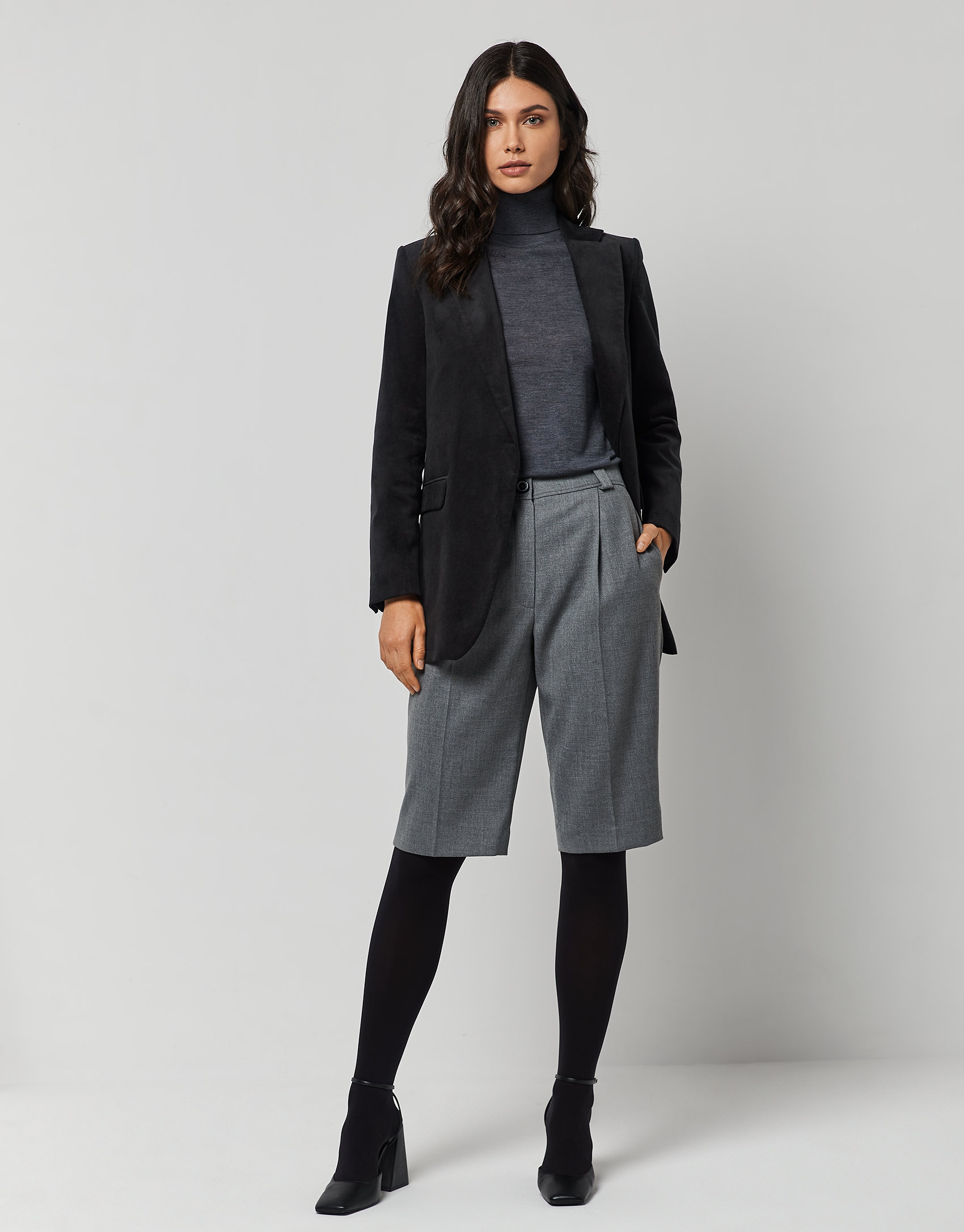 Gray bermuda shorts