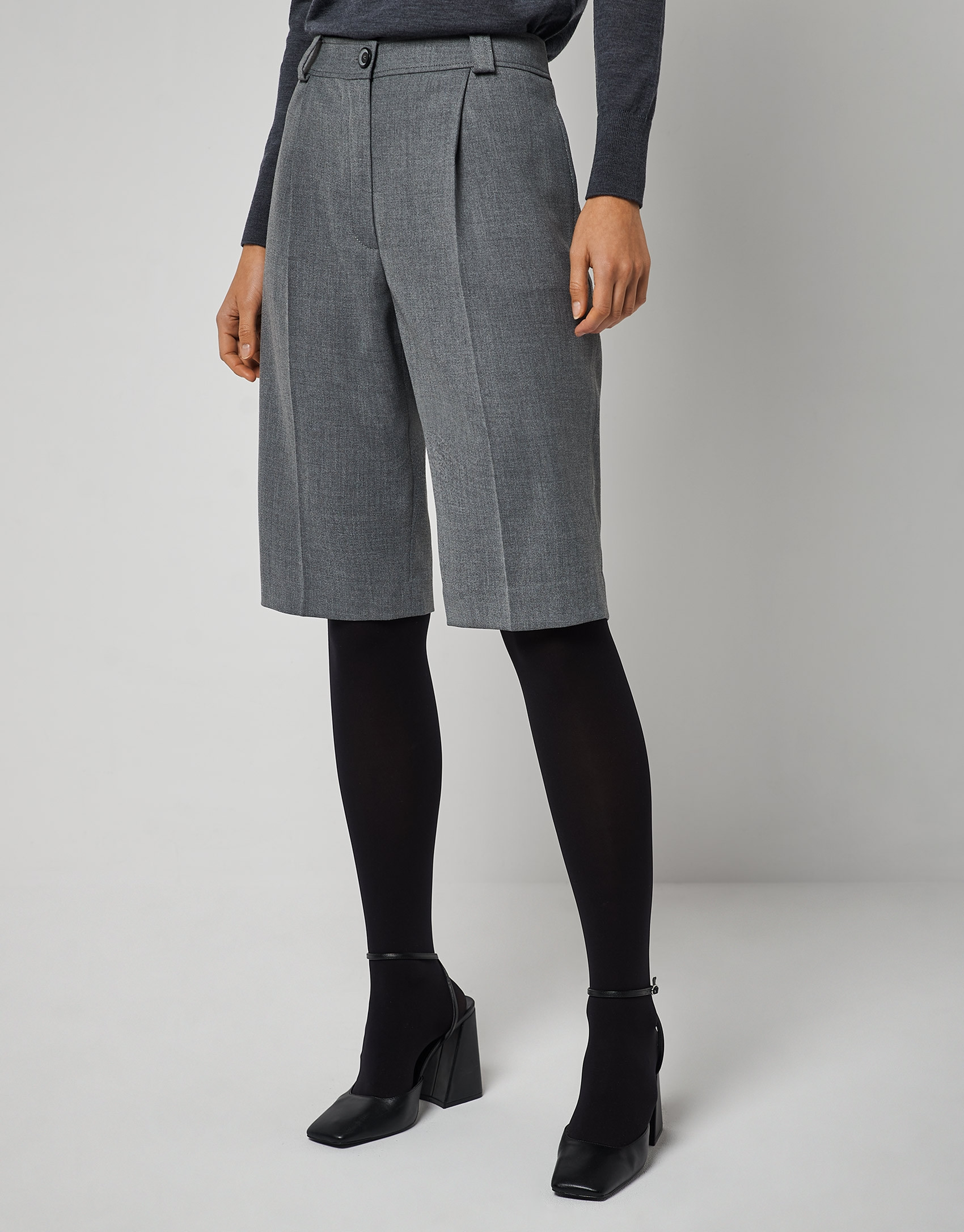 Gray bermuda shorts