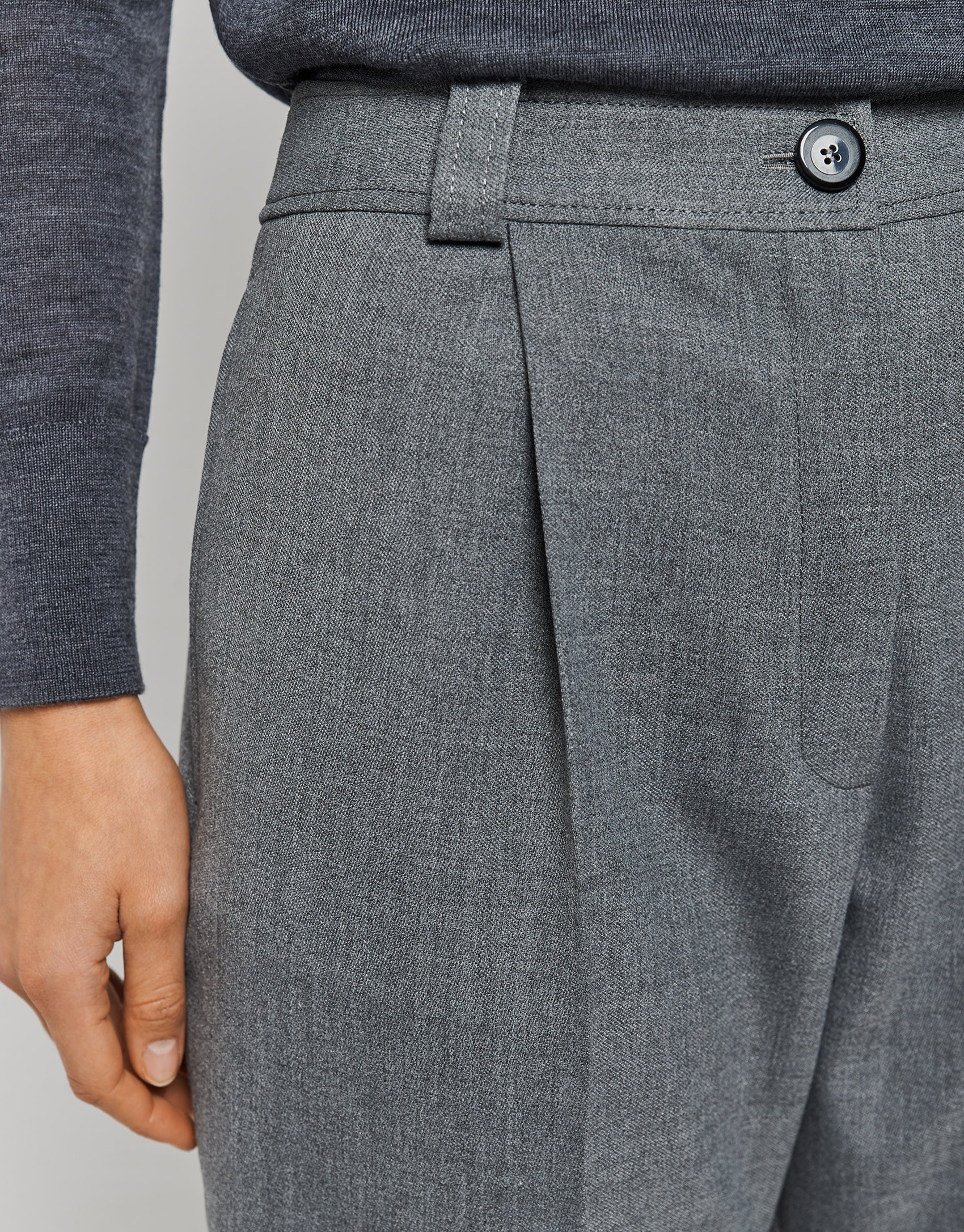 Gray bermuda shorts